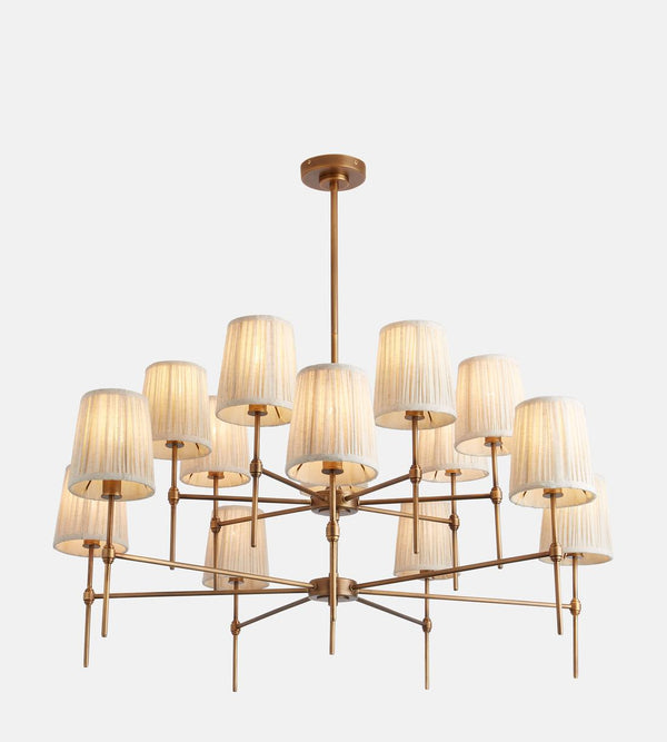 Isobella Chandelier, Antiqued Brass, Large