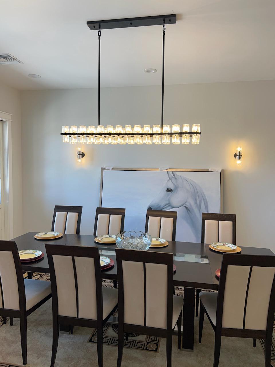 Reger Crystal Rectangular Chandelier48" 54" 72"