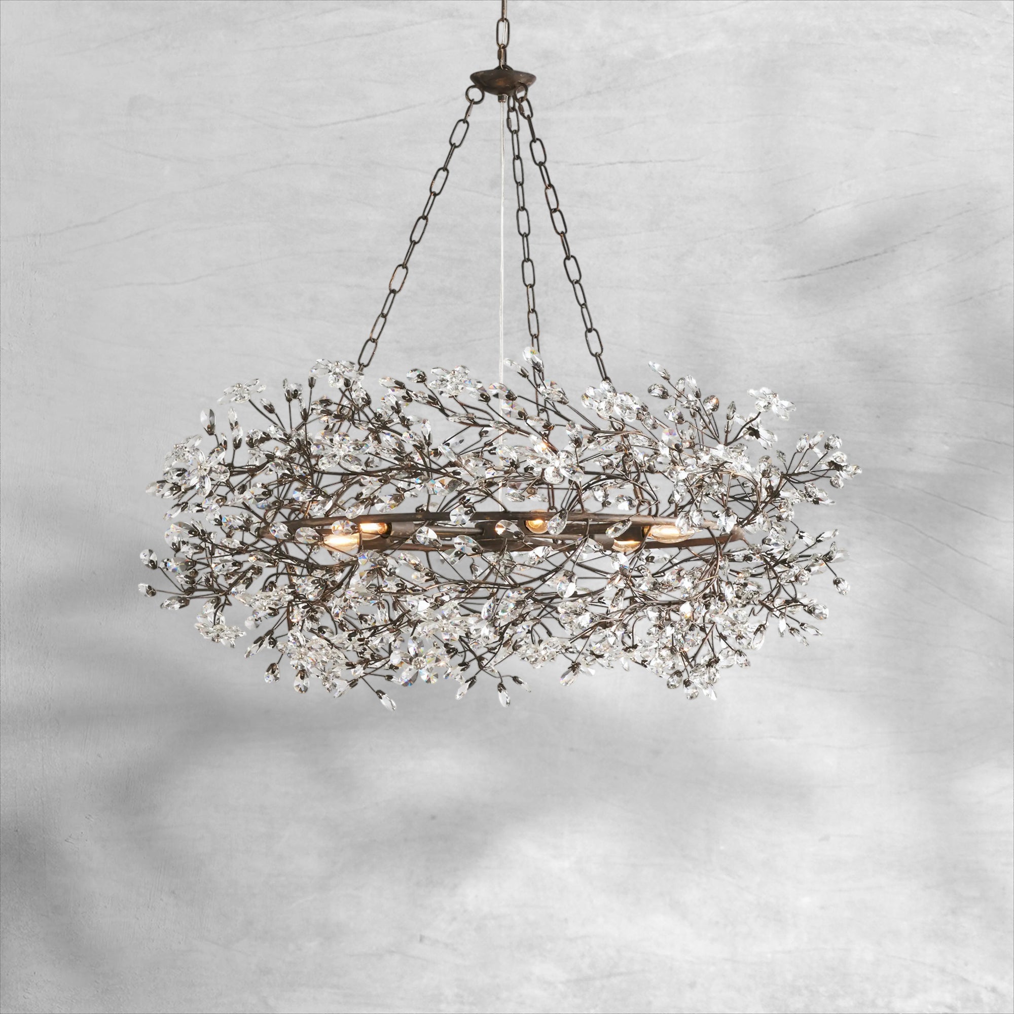 Fiore Crown Chandelier 39" 48" 60"