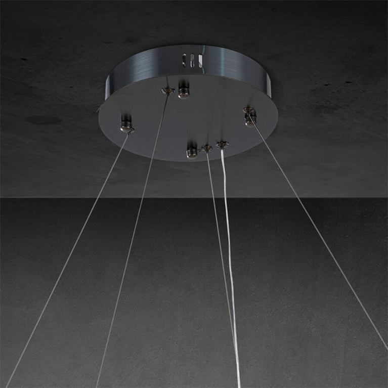 Rivaga 2-Tier Round Calcite Chandelier 60"