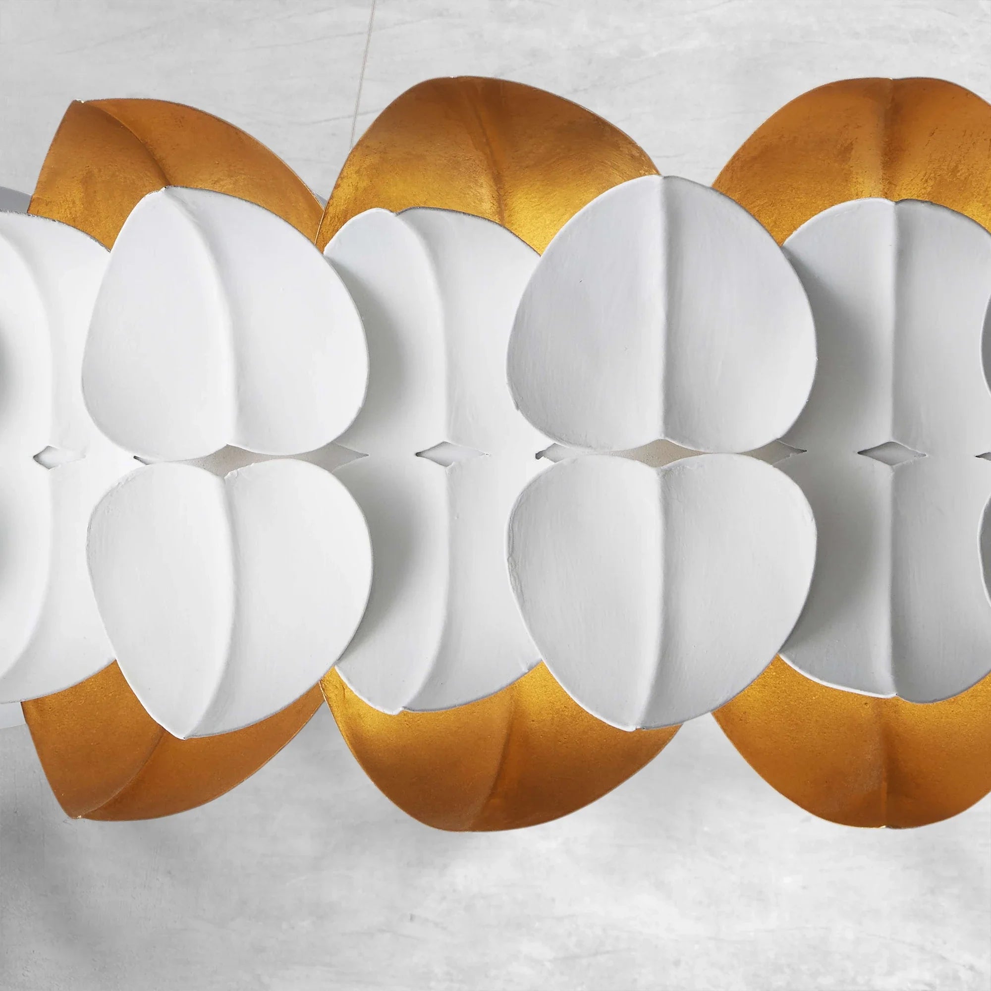 Darla Hand sculpted Leaves Chandelier 39''D