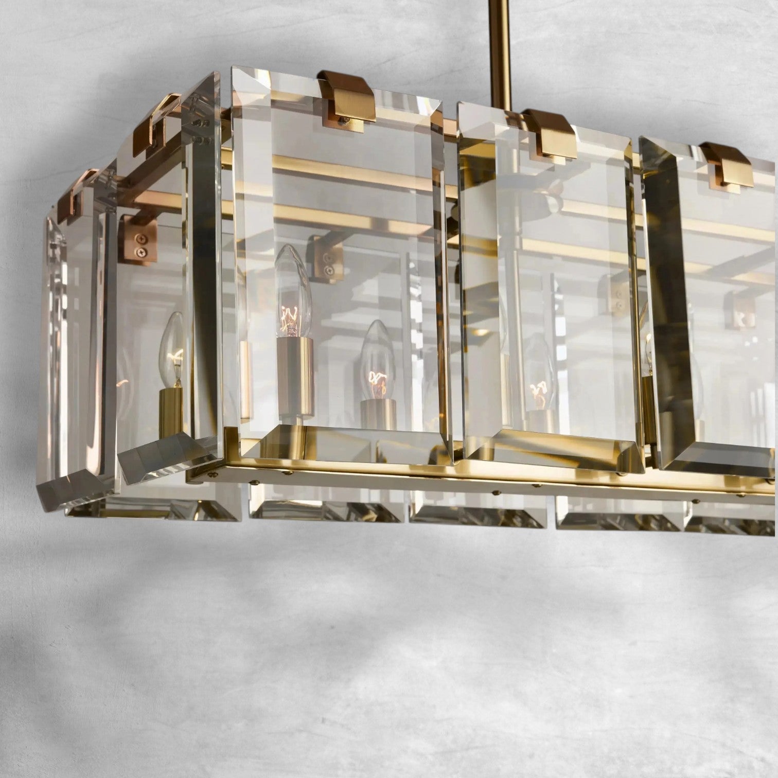 Amaya Rectangular Chandelier 12/16 Light