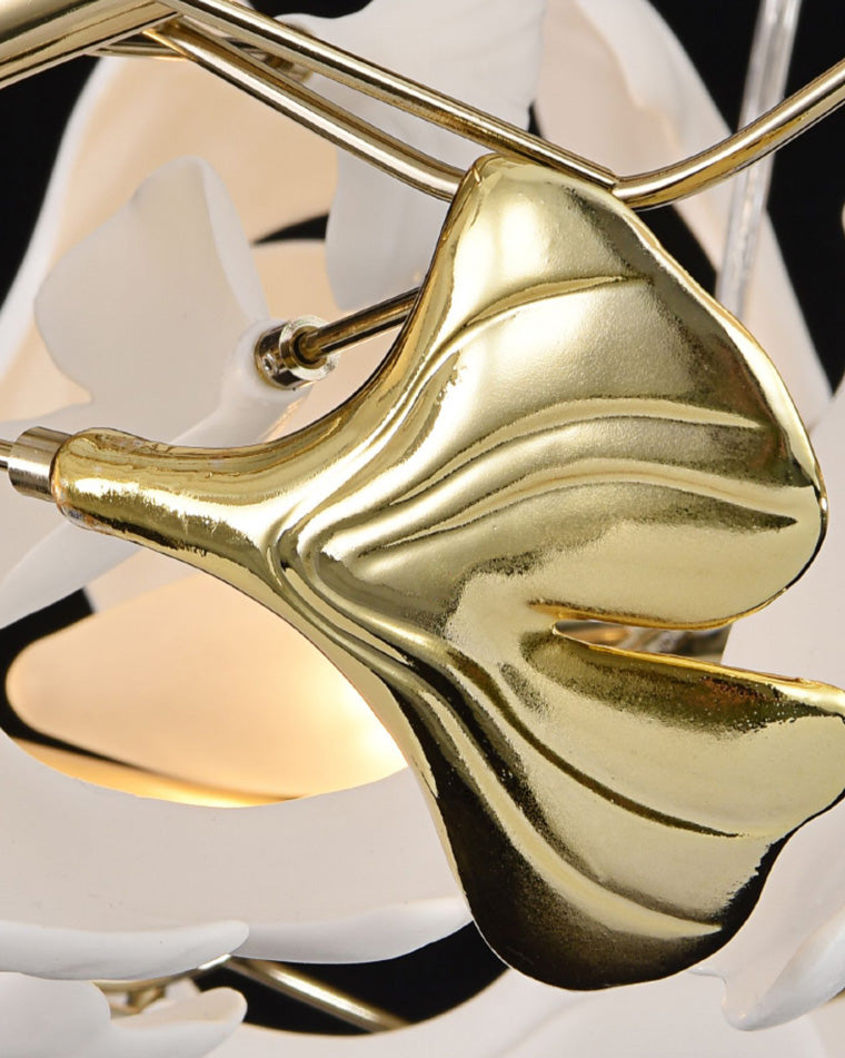 Aria Circular Tiered Gingko Chandelier