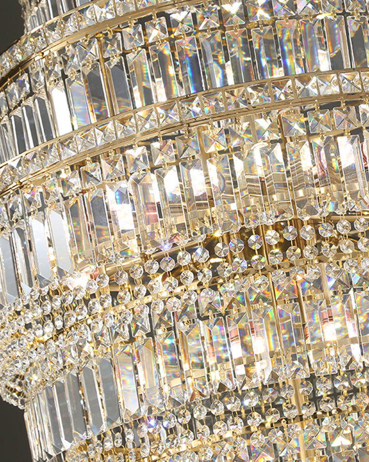 Aria Large Tiered Crystal Chandelier