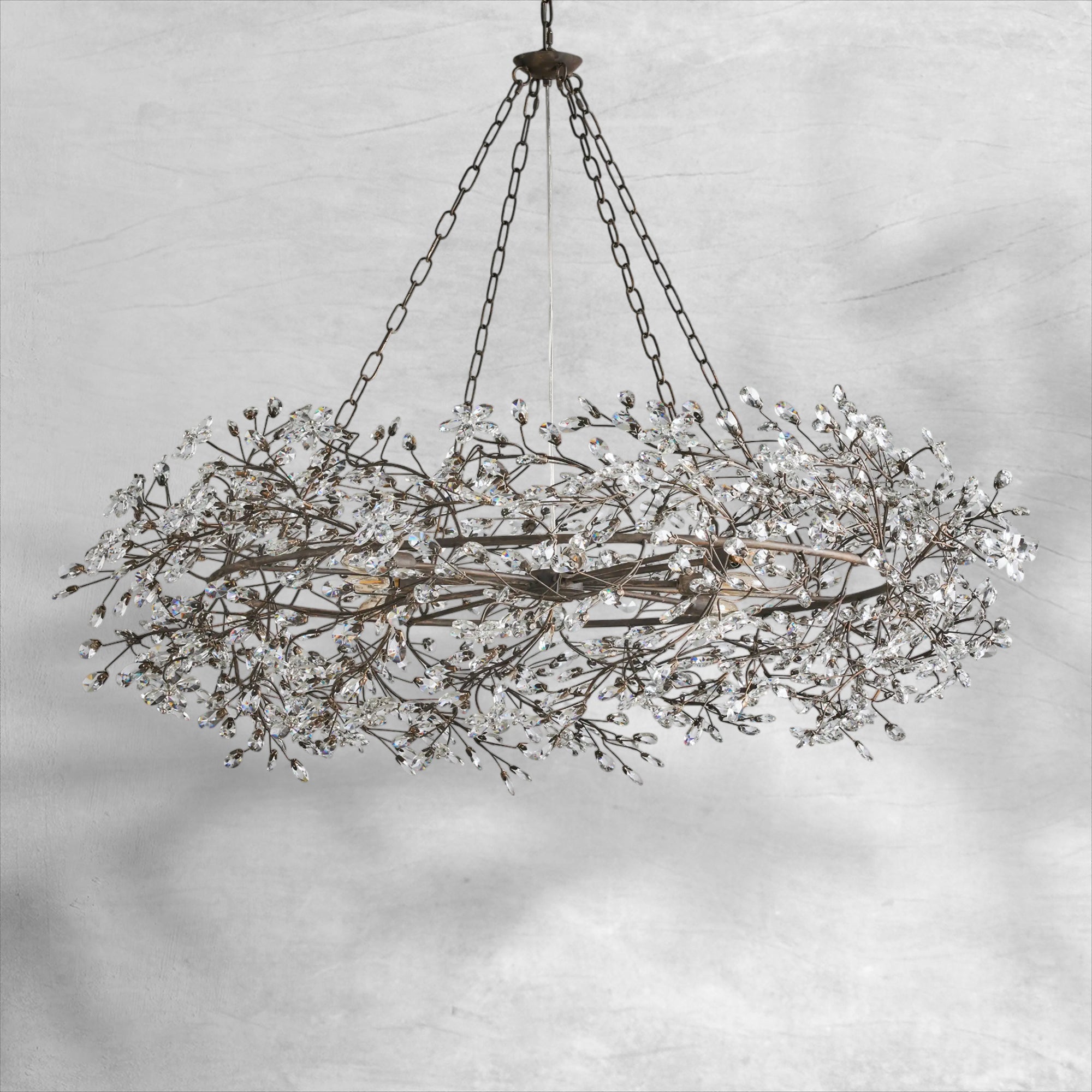 Fiore Crown Chandelier 39" 48" 60"