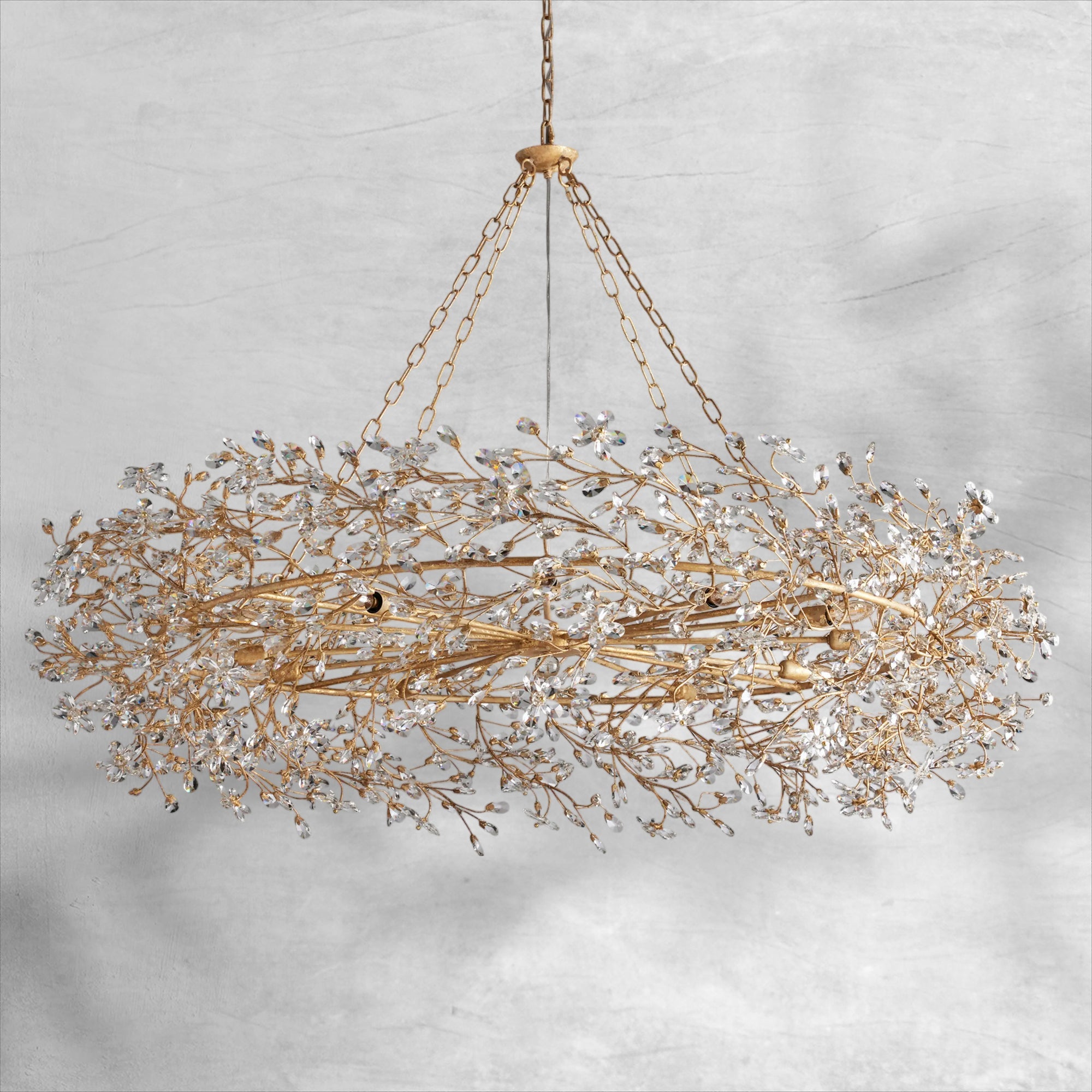 Fiore Crown Chandelier 39" 48" 60"