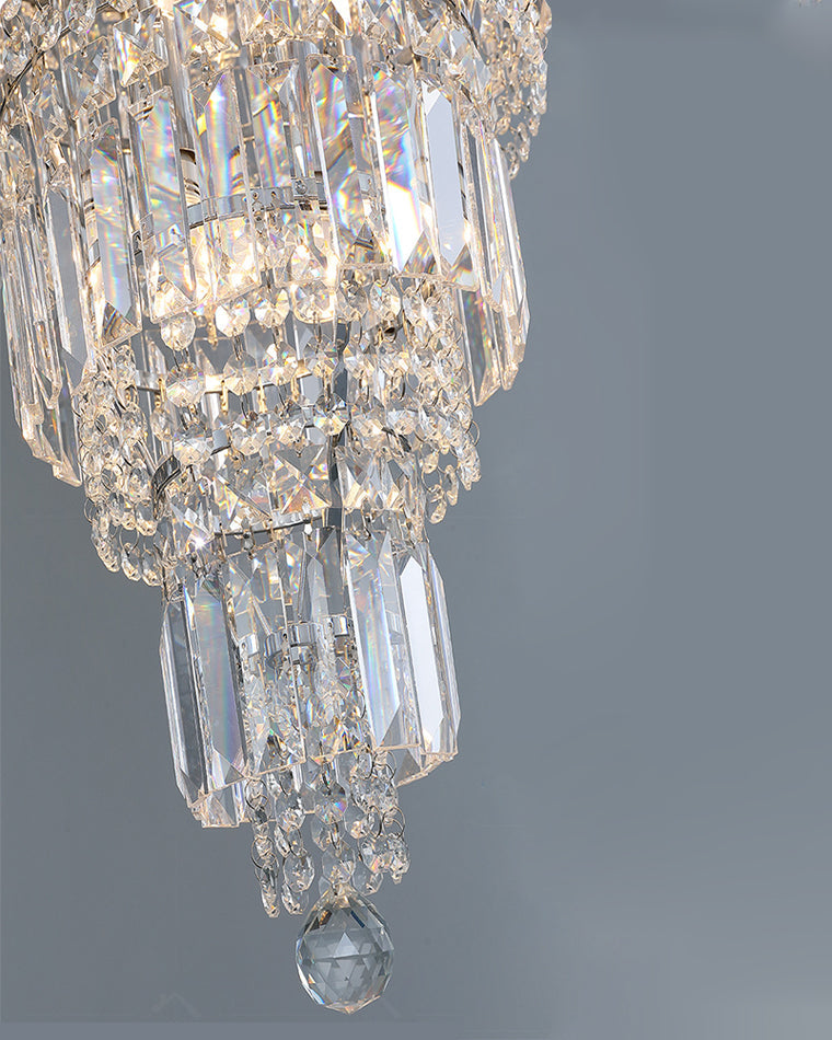 Aria Large Tiered Crystal Chandelier