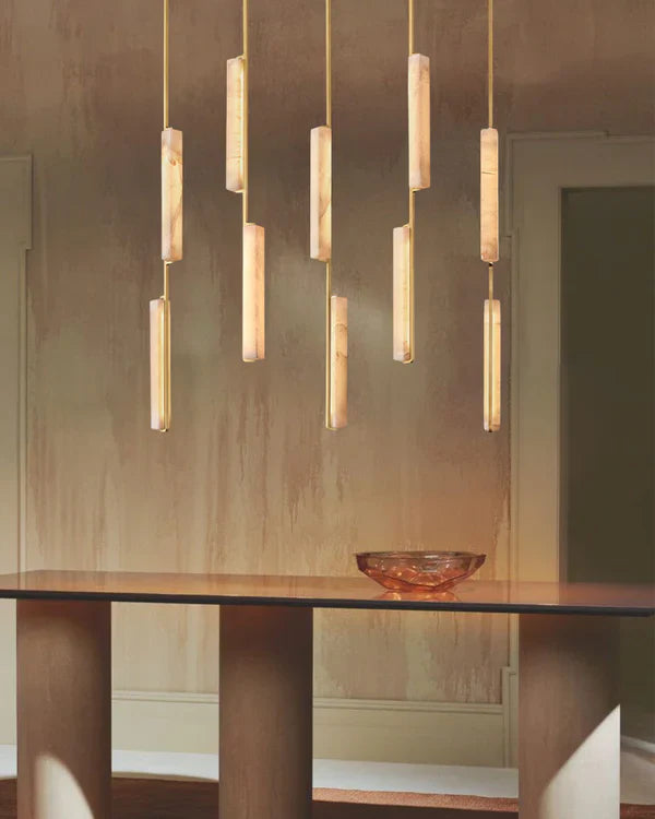 Auduban Alabaster Linear Chandelier