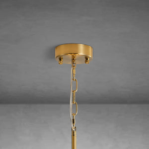 modern alabaster round pendant light