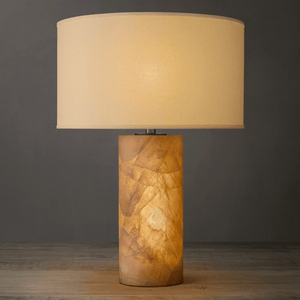 Rivaga Lisse Alabaster Table Lamp 6" - Arialamps
