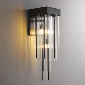 Candice Glass Brass Wall Sconce,Bedroom Wall Lamps Fixture