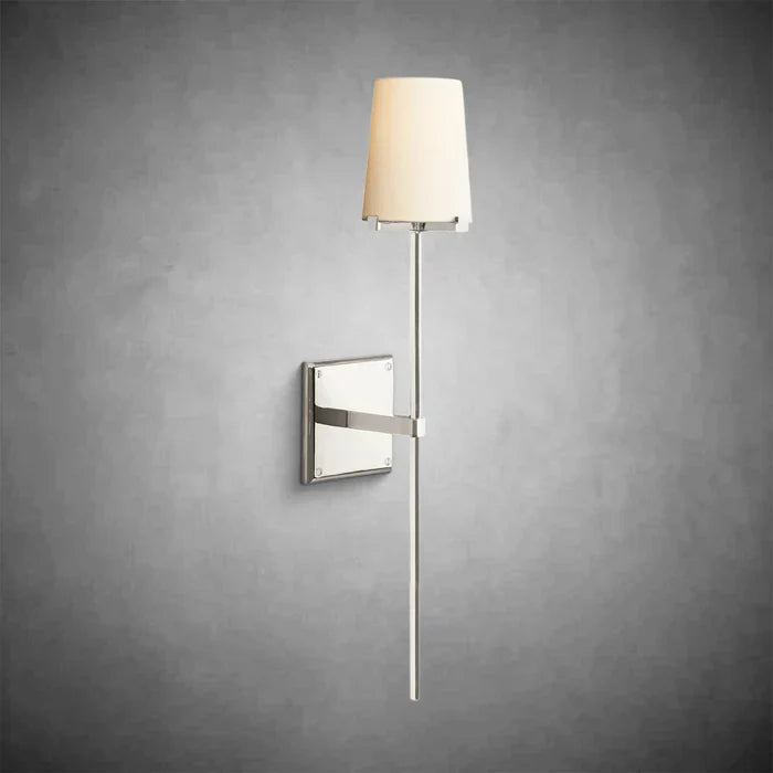 Paricia Fabric Shade Torch Sconce