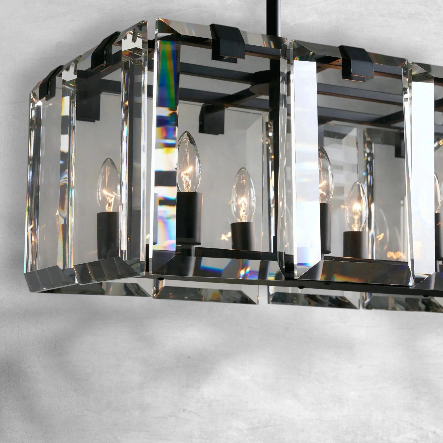 Amaya Rectangular Chandelier 12/16 Light
