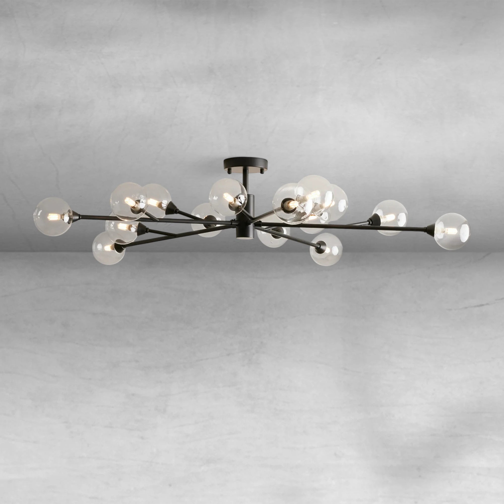 Apollo Moder Glass Ball Flushmount 20''36''47''