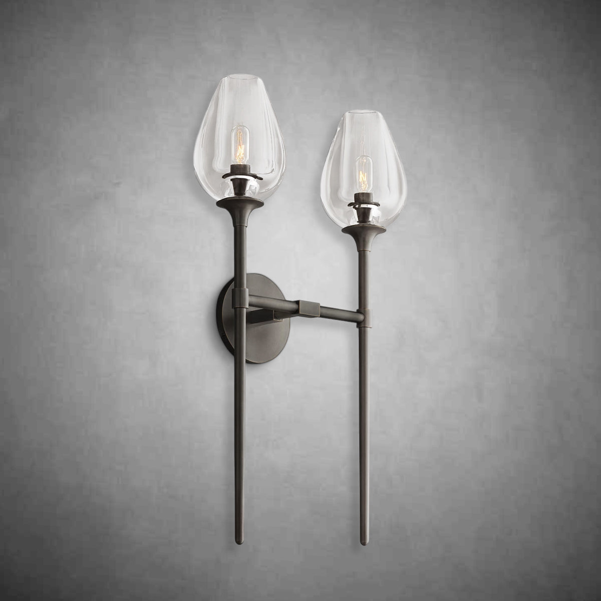 Tulipe Double Wall Sconce 24”H