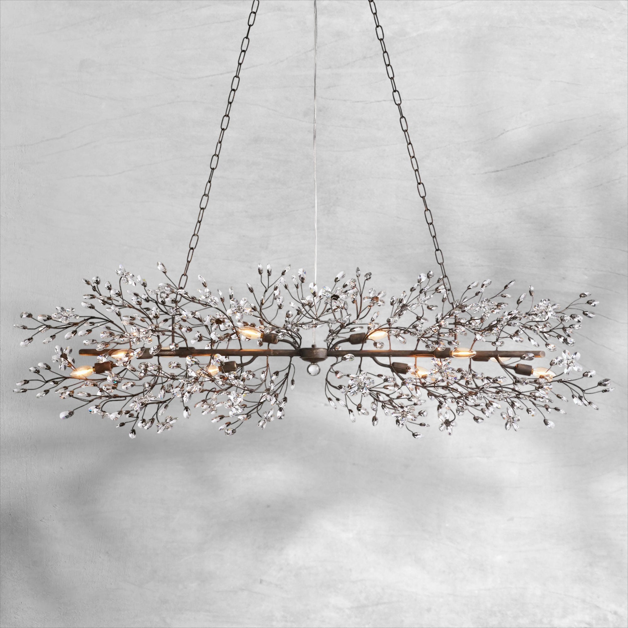 Fiore Linear Chandelier 43"51"68"