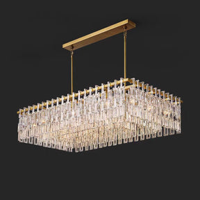 Melody K9 Crystal Rectangular Chandelier 60"