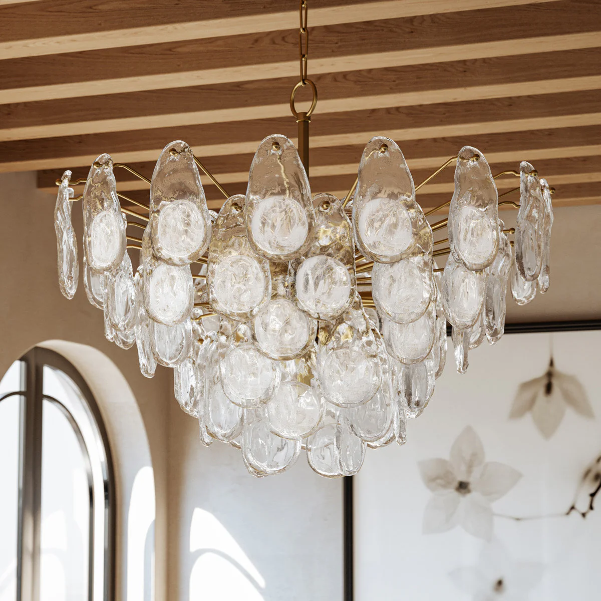 DARCIA CLEAR FUNCTIONAL DESIGN CHANDELIER