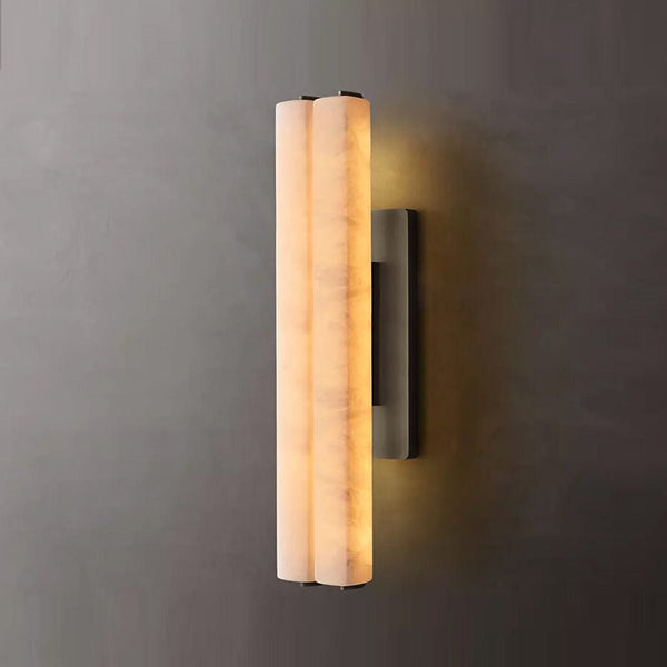 Auduban Alabaster Double Sconce - Arialamps