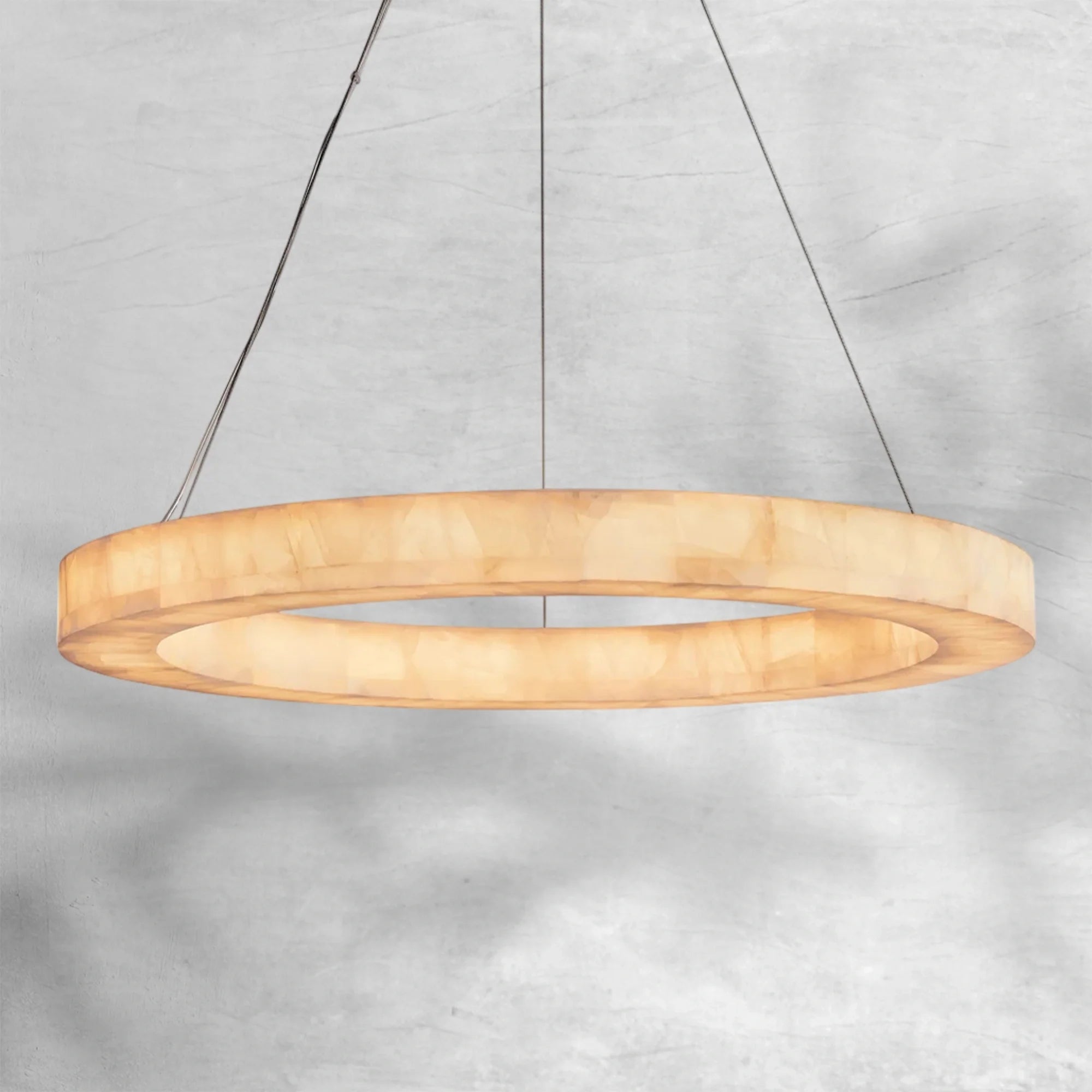 Rivaga Calcite Round Chandelier 31"40"60"