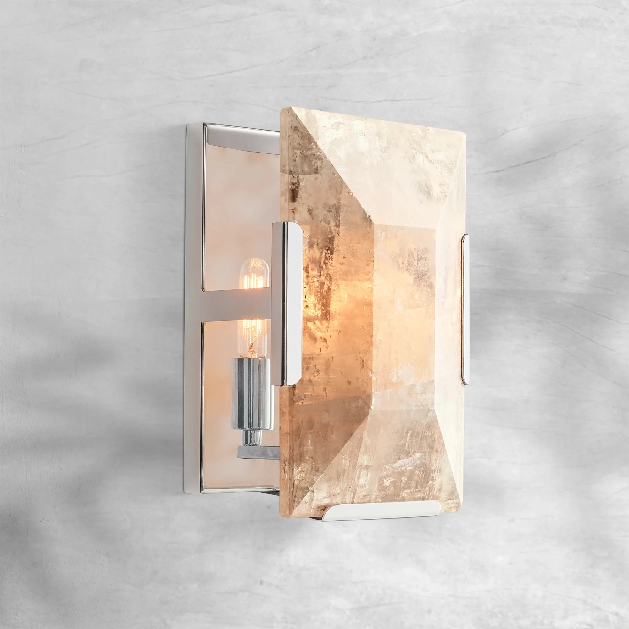 Harlew Calcite Short Wall Sconce