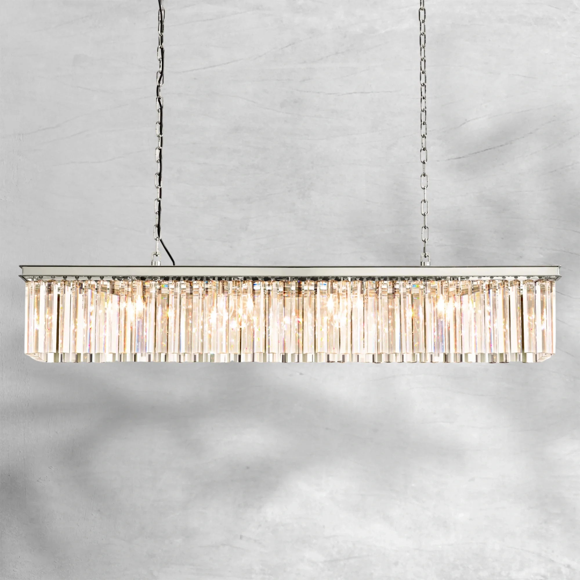 Rhysol Rectangular Chandelier 59"
