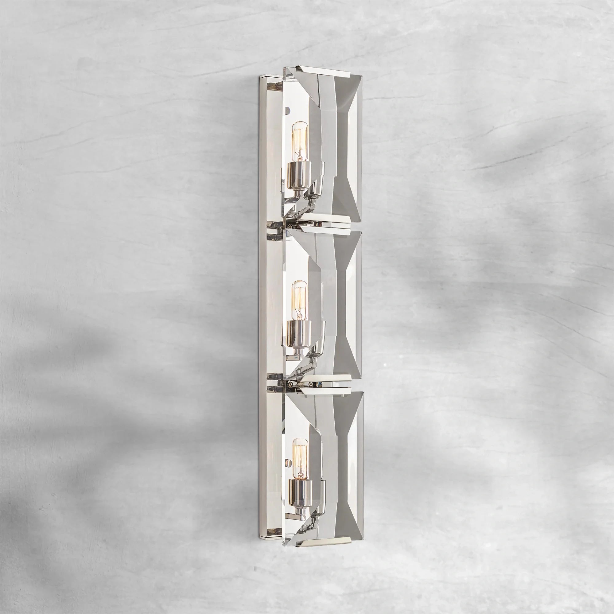 Harlew Crystal Triple Wall Lamp