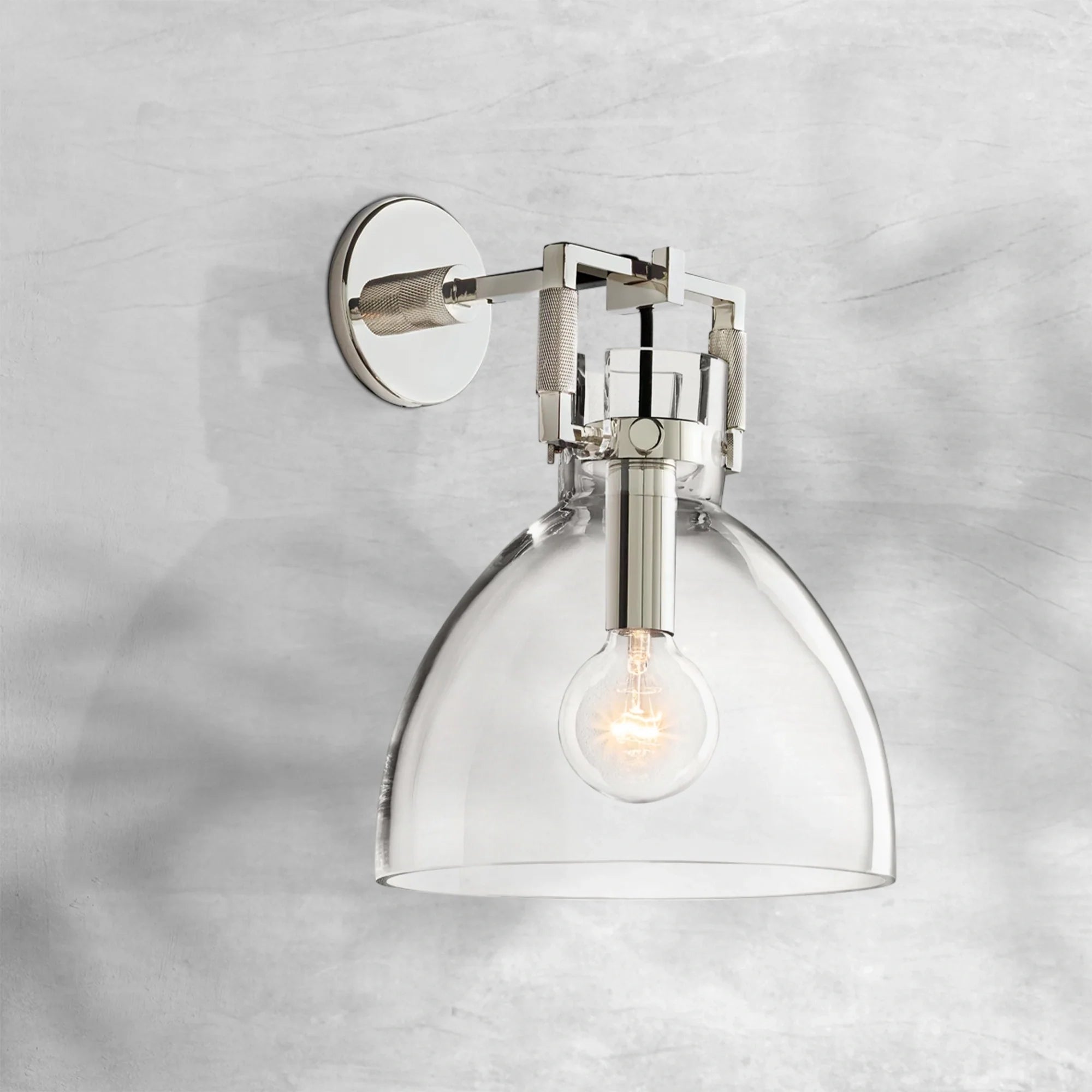 Machine Glass Wall Sconce
