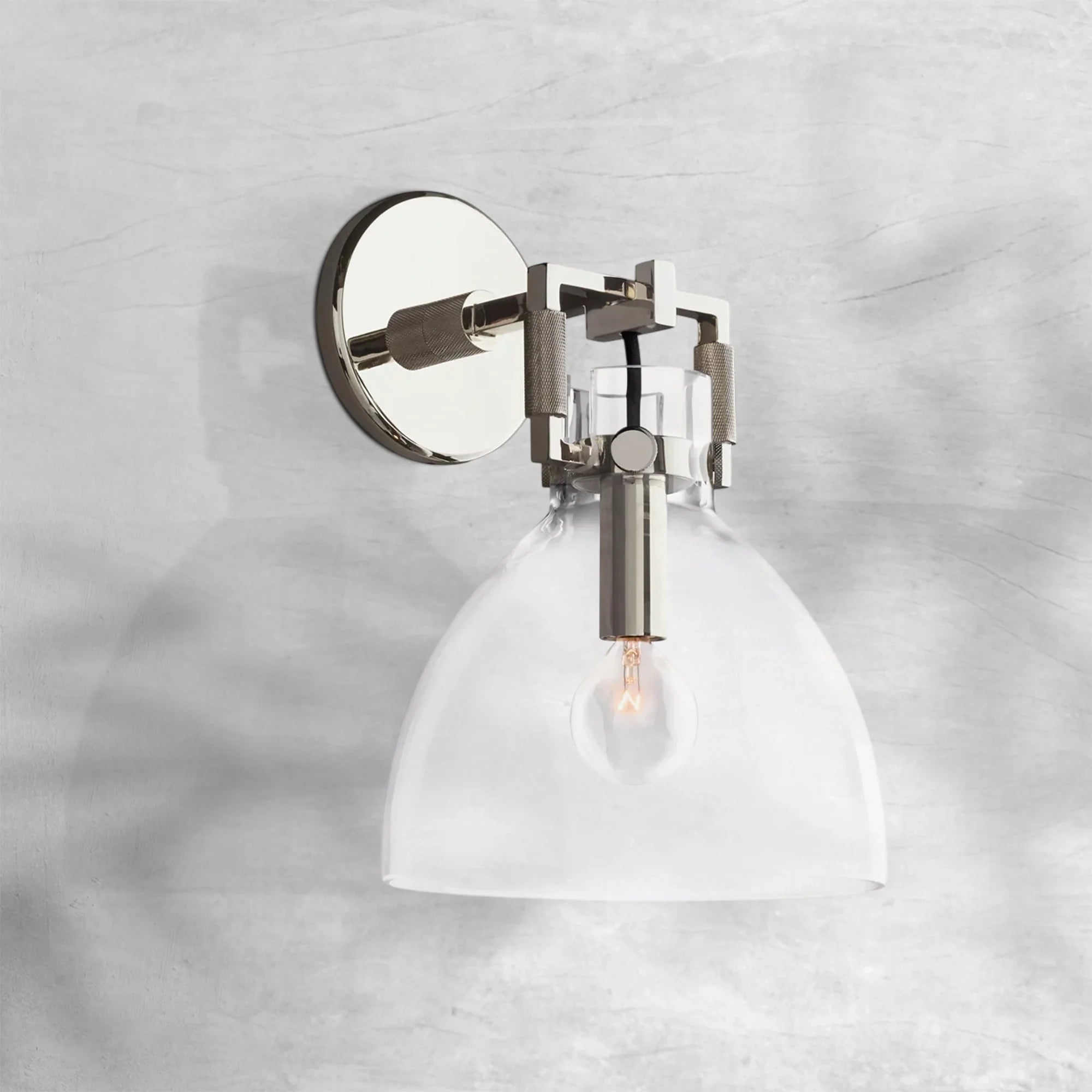 Machine Glass Wall Sconce