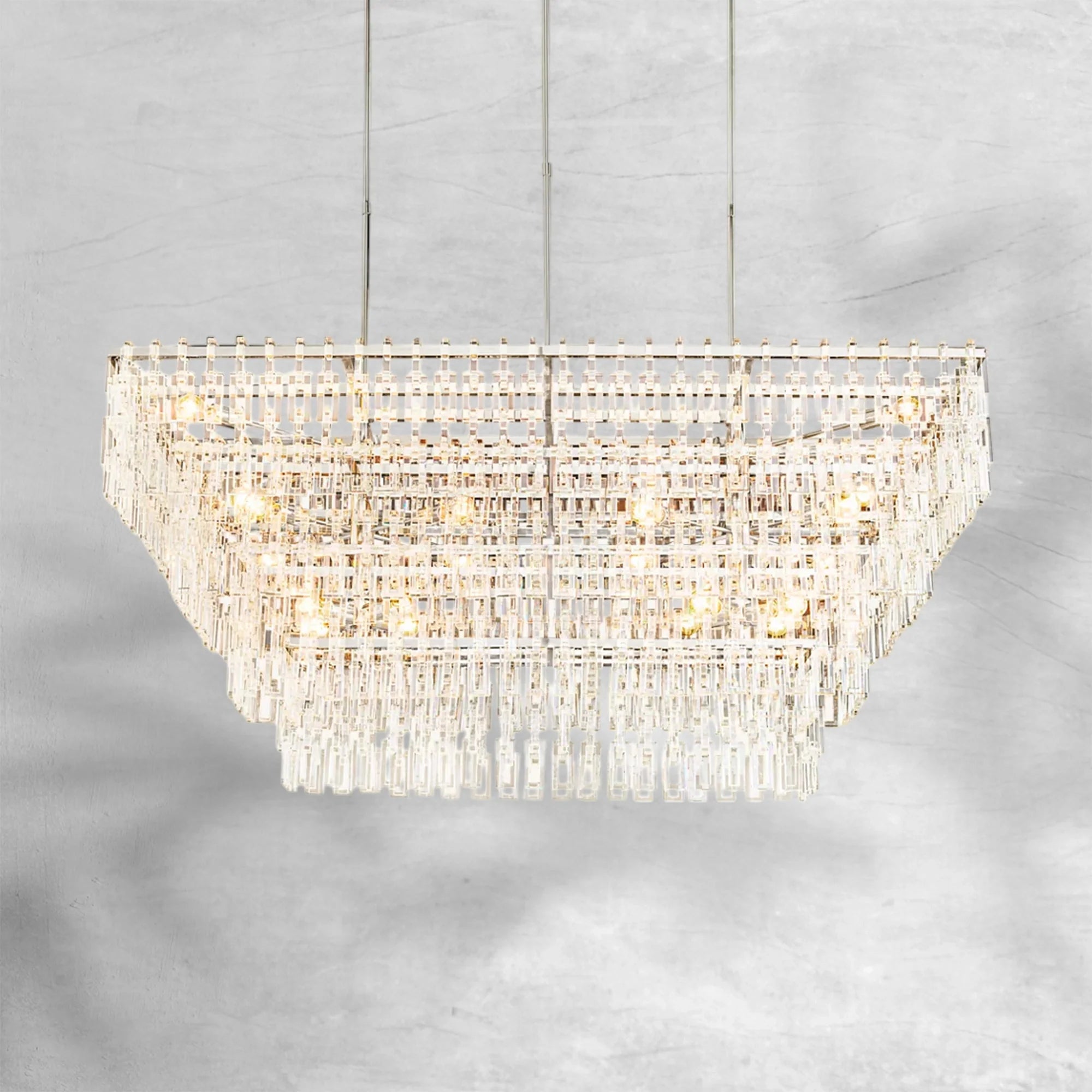 Marigan Multi-Tier Rectangular Chandelier 60" 72"
