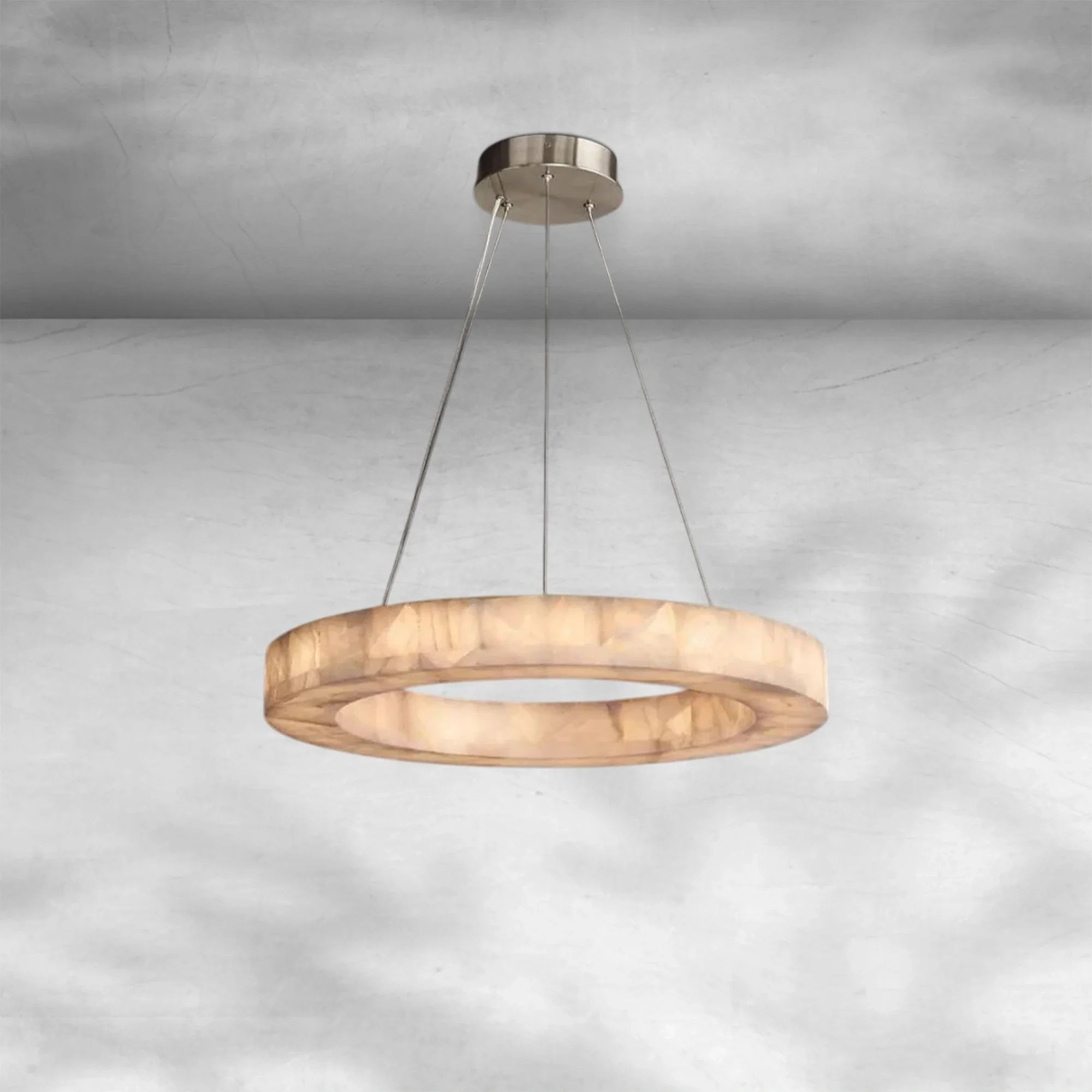 Rivaga Calcite Round Chandelier 31"40"60"
