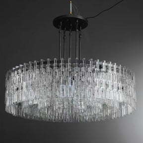 Aria Malachi Round Glass Chandelier