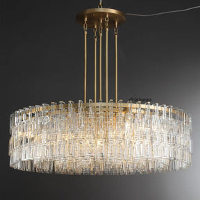 Aria Malachi Round Glass Chandelier