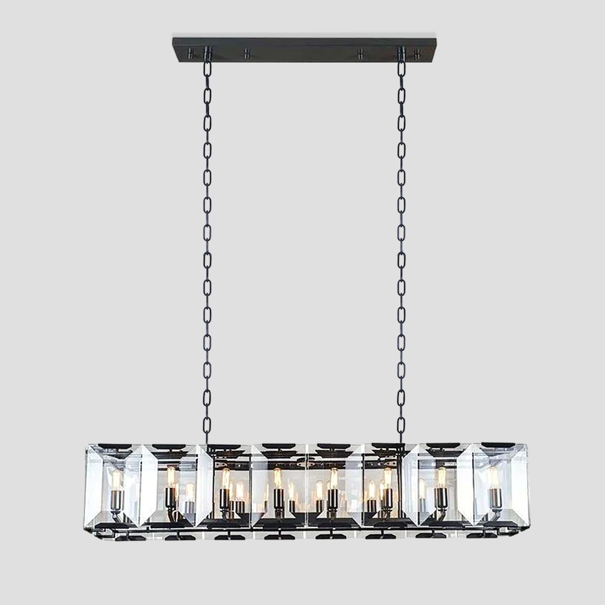 Tundra Crystal Rectangular Chandelier
