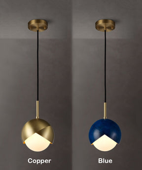 Copper Ball Pendant Lighting Diameter 6"