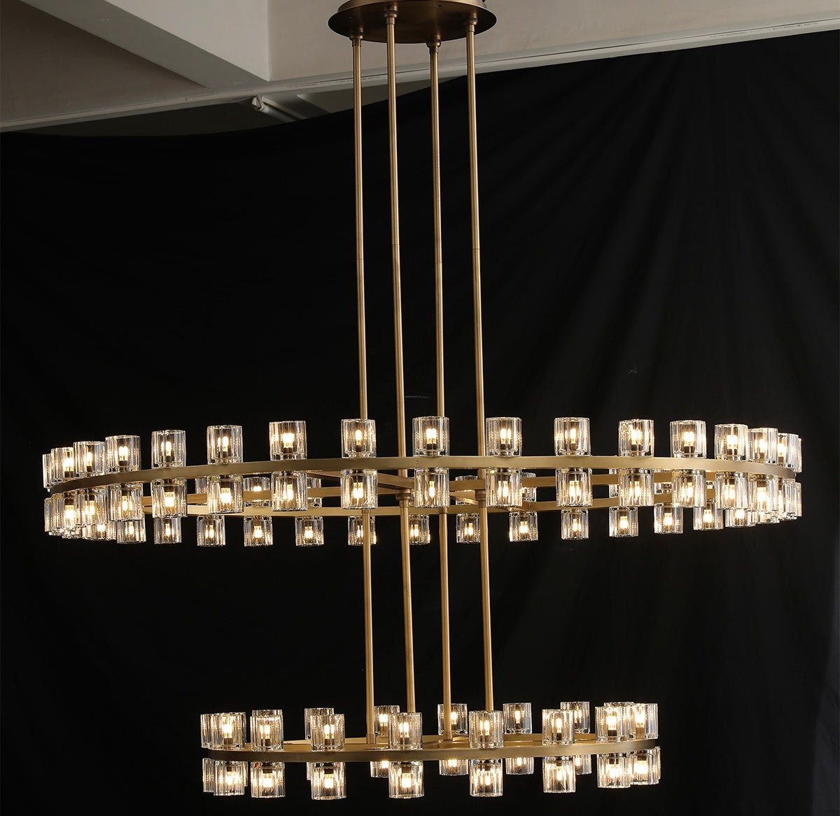 Reger Crystal 2-Tier Round Chandelier 60“