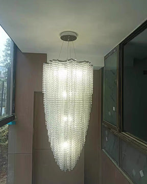 Aria Cascading Crystal Foyer Chandelier