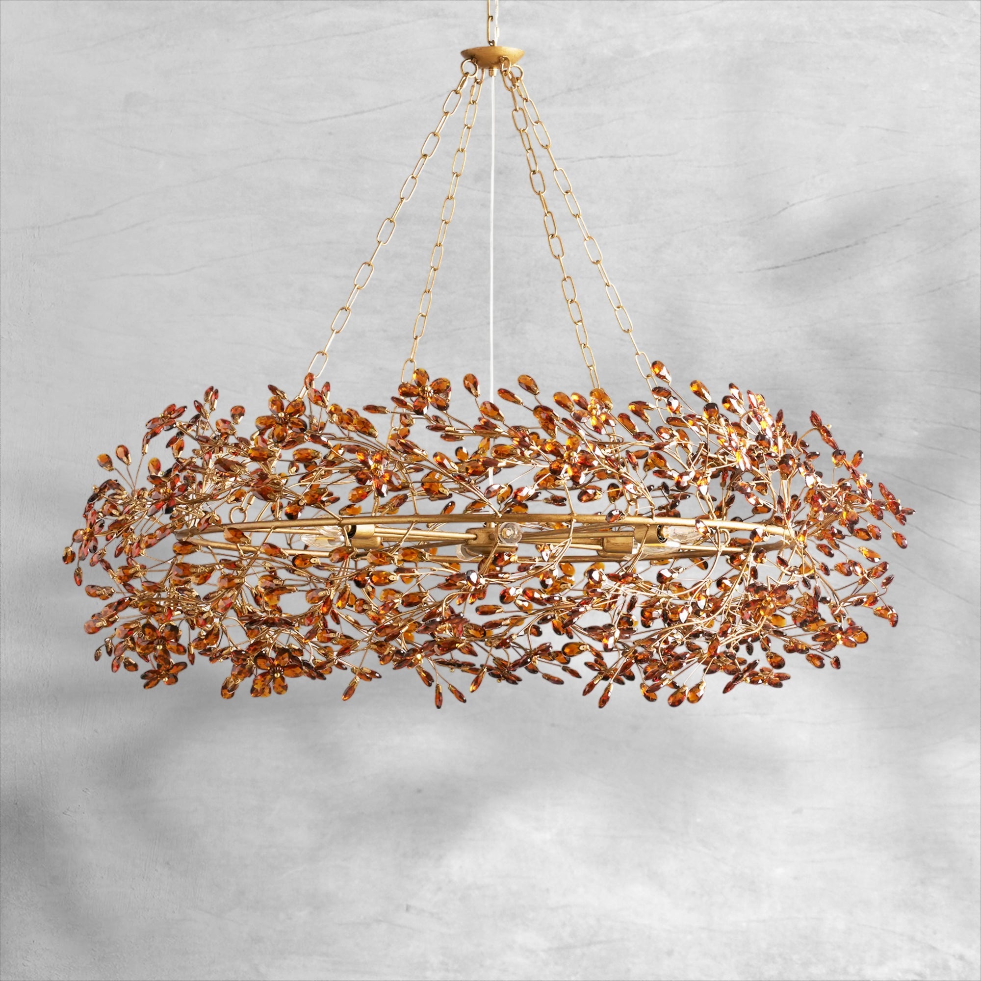 Fiore Crown Chandelier 39" 48" 60"