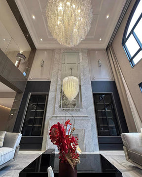 Aria Cascading Crystal Foyer Chandelier