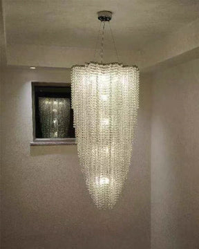 Aria Cascading Crystal Foyer Chandelier