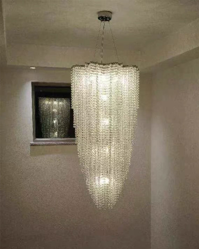 Aria Cascading Crystal Foyer Chandelier