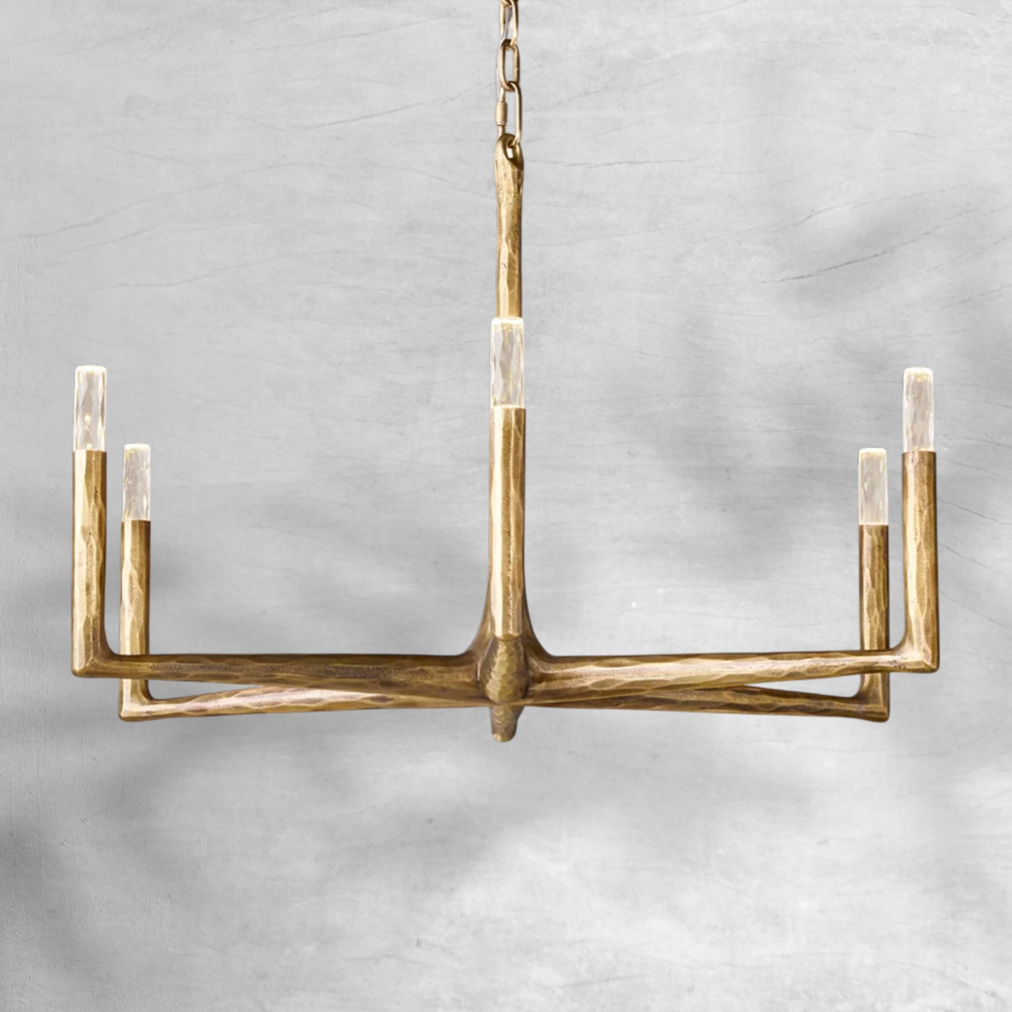 Thaddeas Forged Round Chandelier 36" 48” 60” 72”