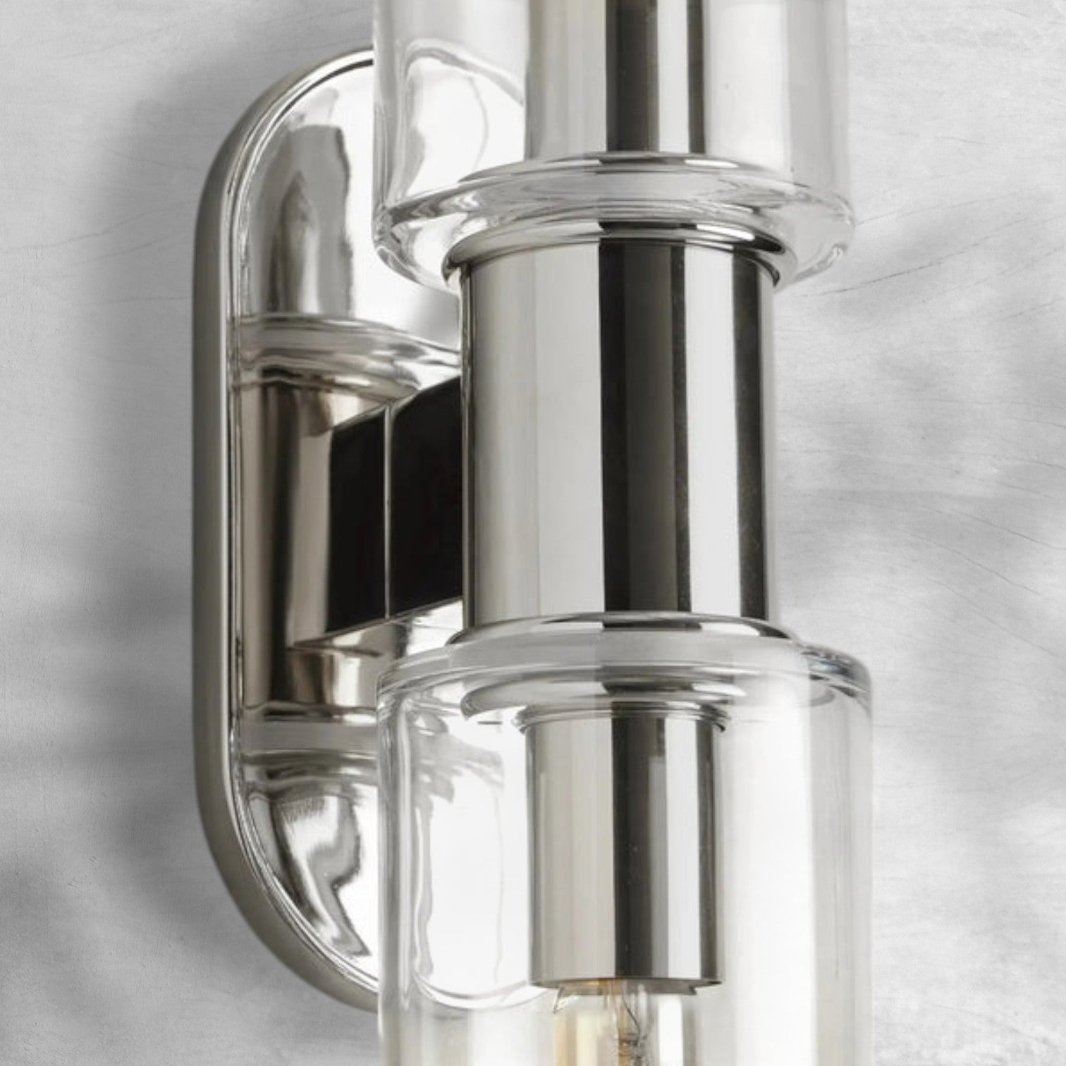 Harlin Clear Glass 2-Light Wall Sconce