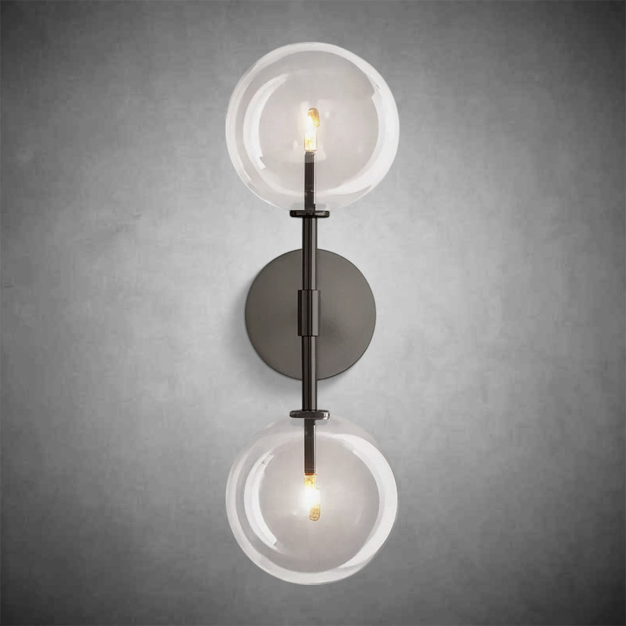 Glass Globe Linear Sconce