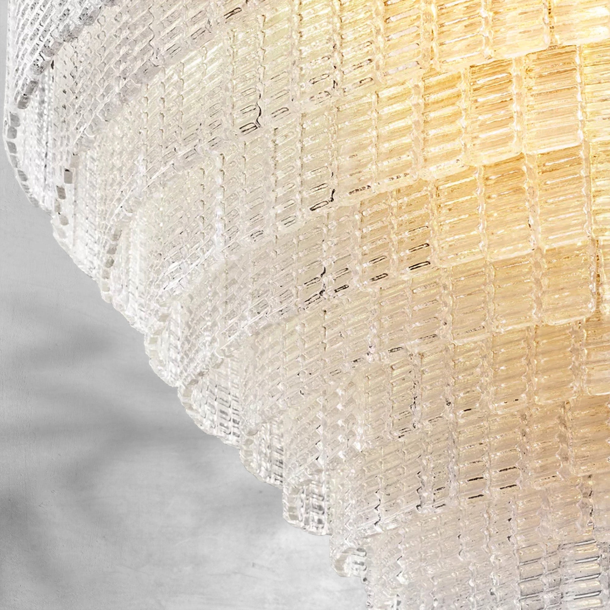 Sirena Clear Glass Round Chandelier 52"
