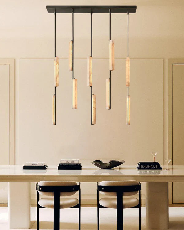 Auduban Alabaster Linear Chandelier