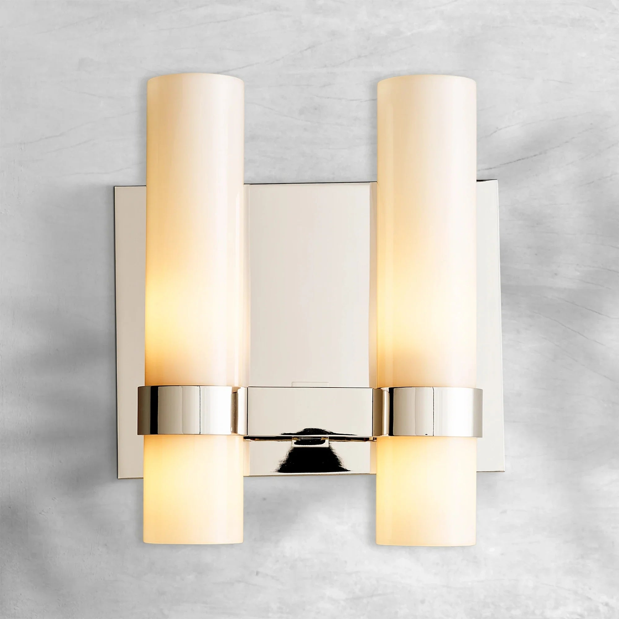 Lavelle Milk Glass Double Sconce