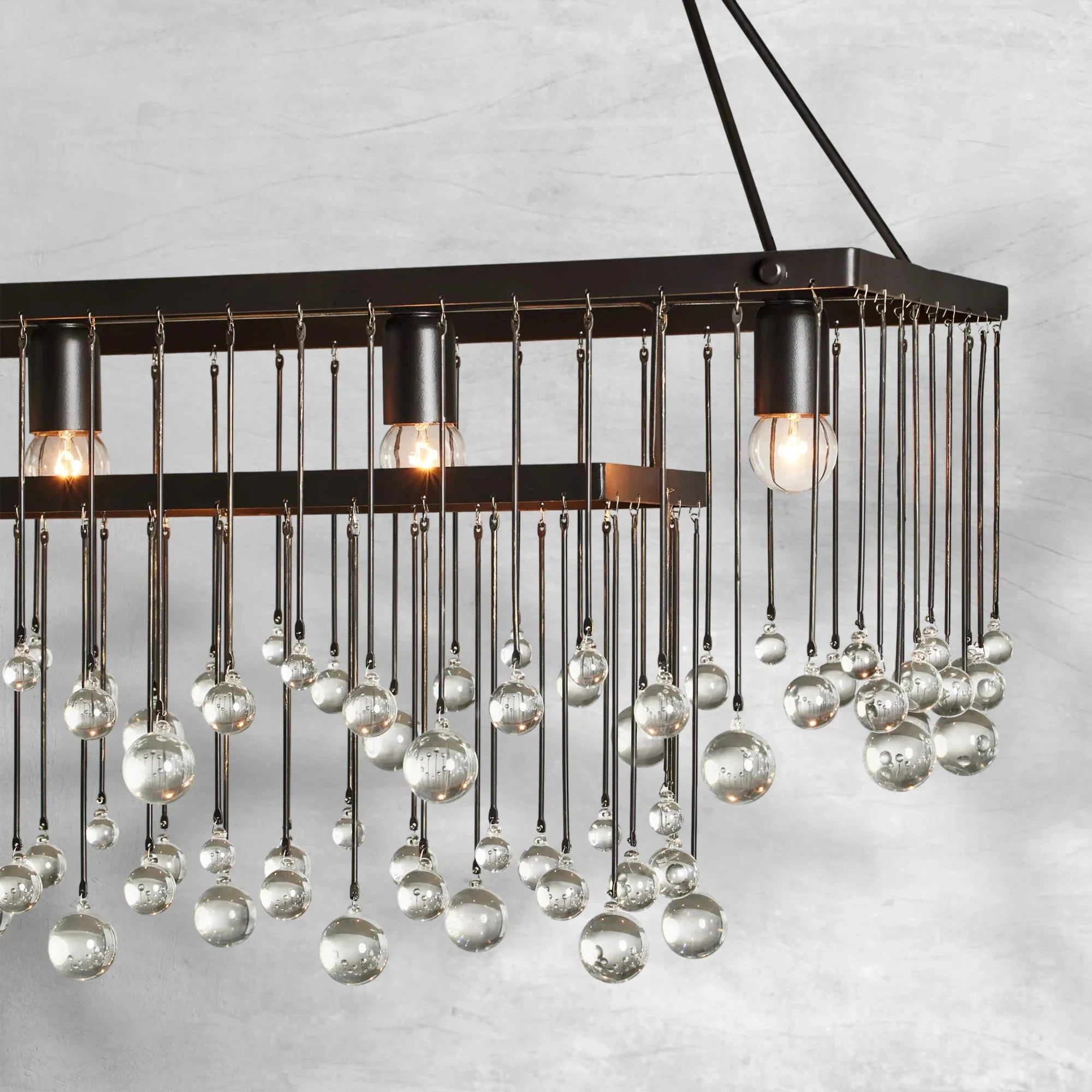 Aubrey Rectangular Chandelier 47''60''