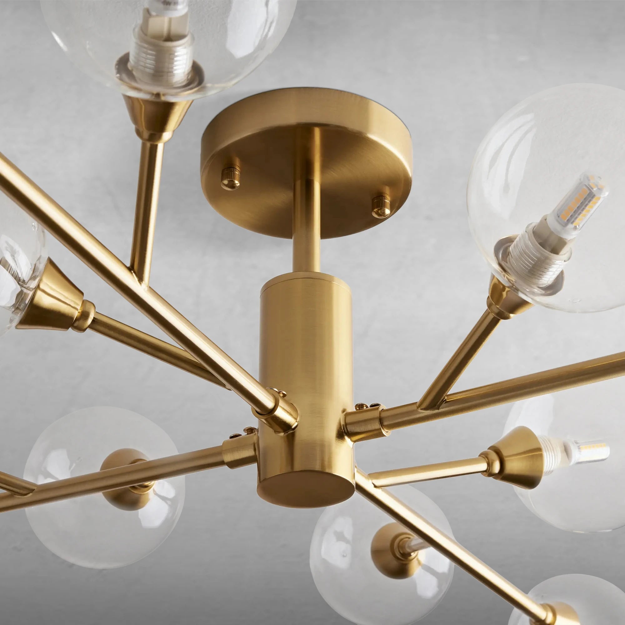 Apollo Moder Glass Ball Flushmount 20''36''47''