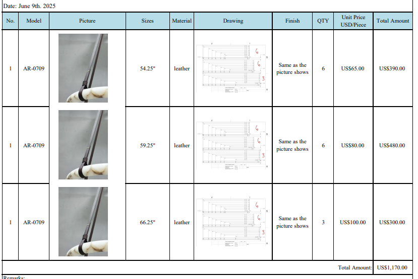 Custom Leather straps